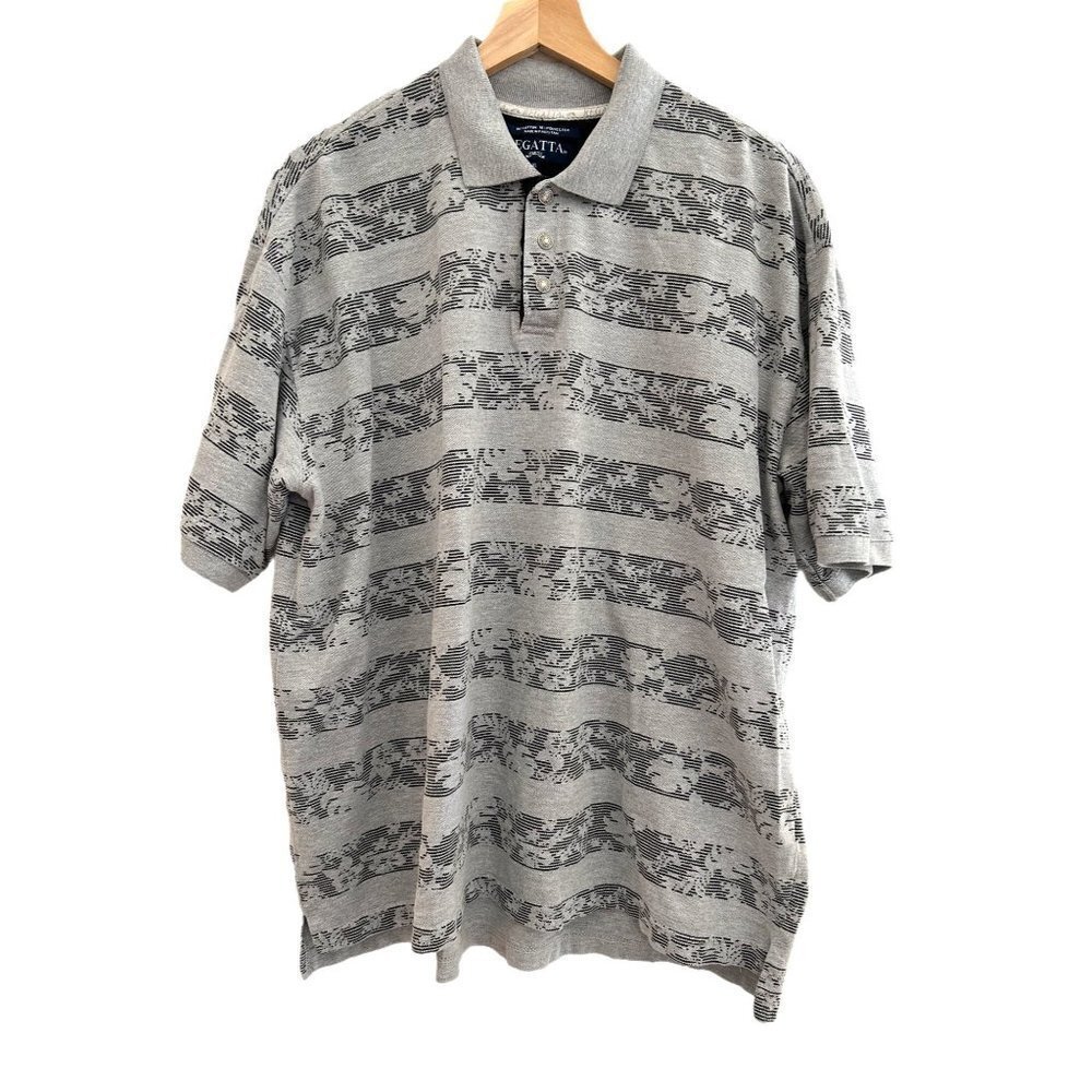 Regatta Men's Polo Shirt With Floral Print Size XL